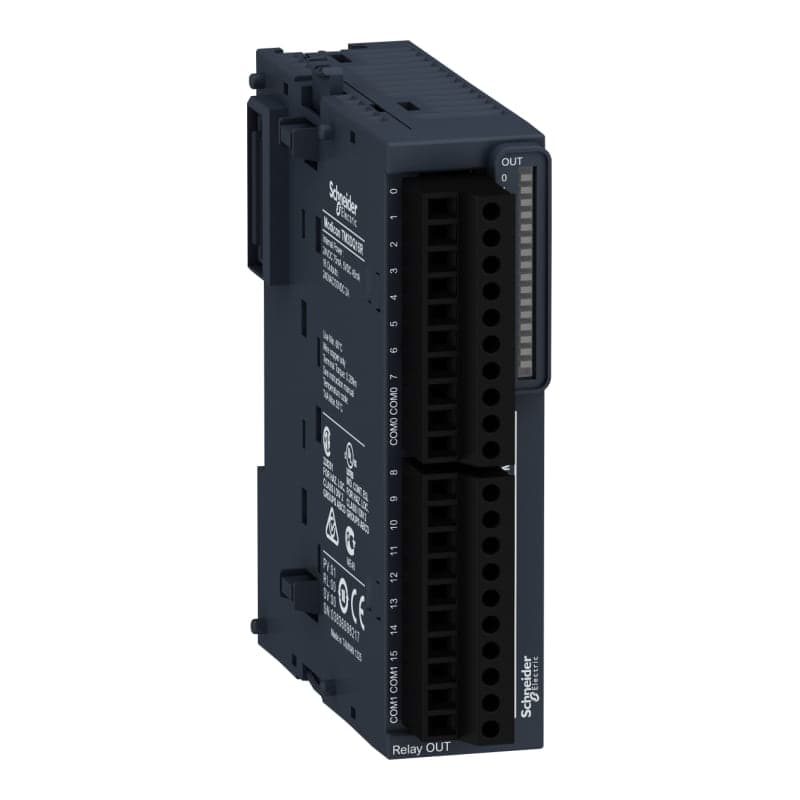 Módulo extension SCHNEIDER TM3DQ16R · TM3 para PLC MODICON, 16 salidas digitales relé