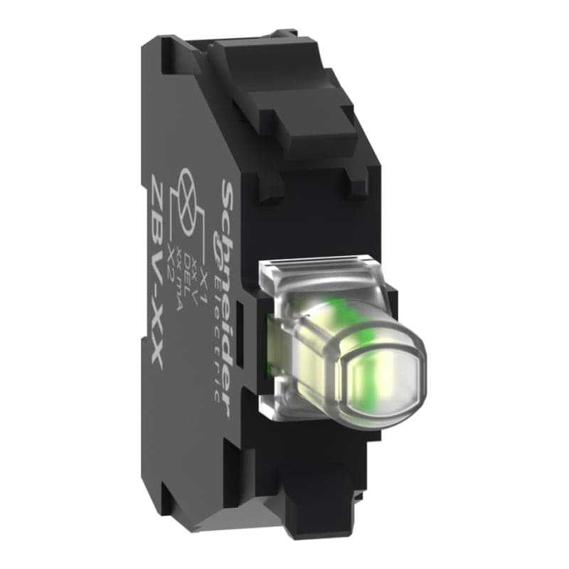 Bloque SCHNEIDER ZBVM1 · lum. LED 230V blanco