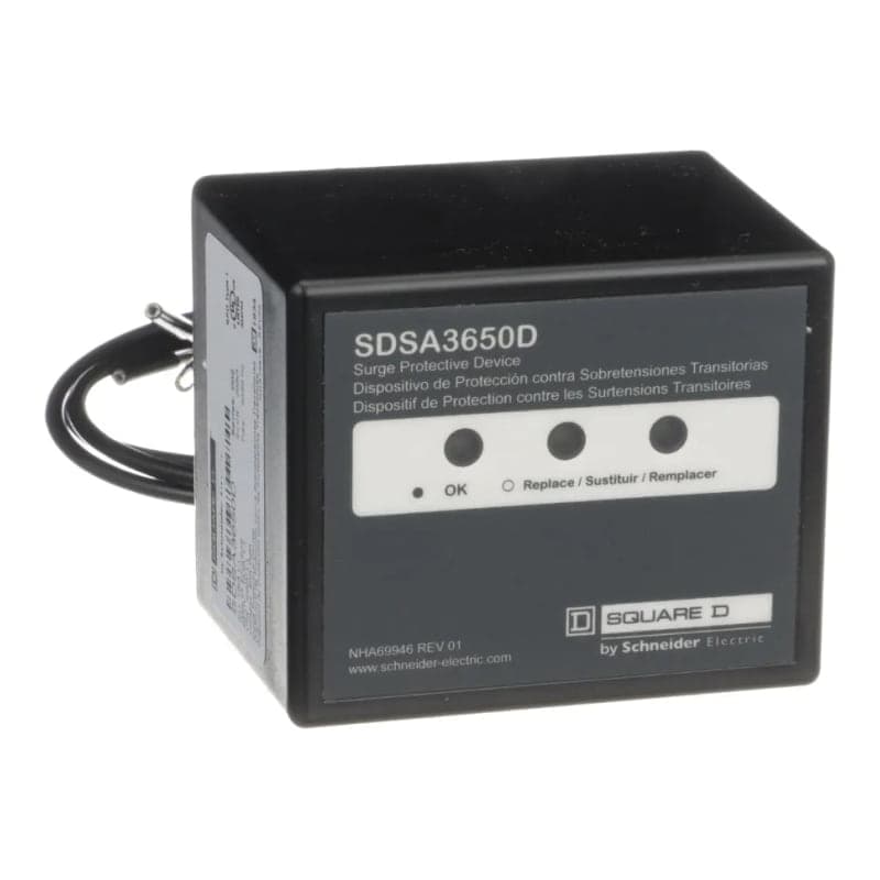 Supresor SCHNEIDER SDSA3650D · de SOBRETENSION(DPS),SURGELOGIC 40kA 600VAC delta 3FASES 4HILOS