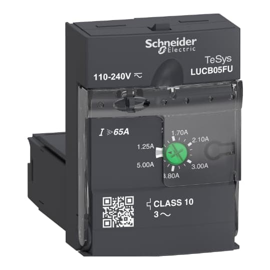 Unidad de control avanzada SCHNEIDER LUCB05FU · C10 3P 1.25-5A 110-240V AC/DC