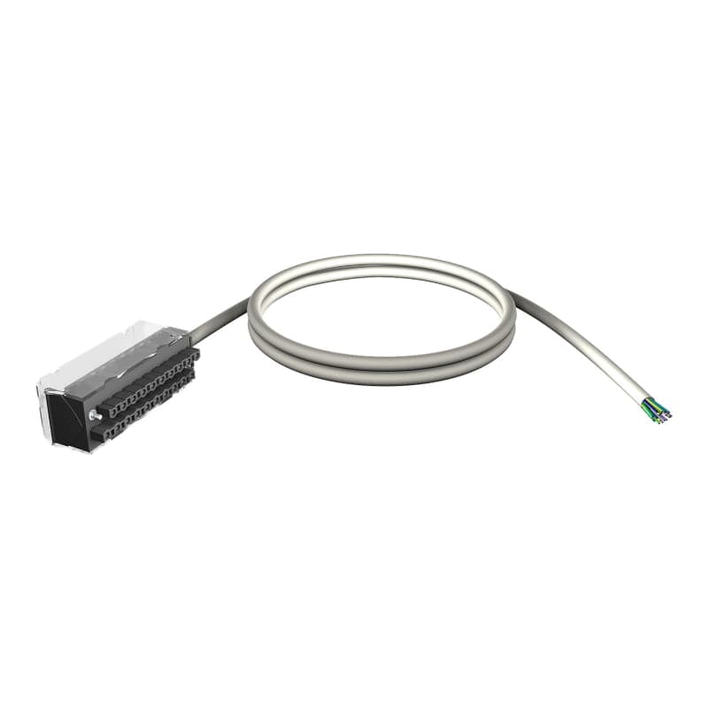 Bornero SCHNEIDER BMXFTW301S · M580/M340, 20P + precableado 20 hilos, 3m, tipo tornillo