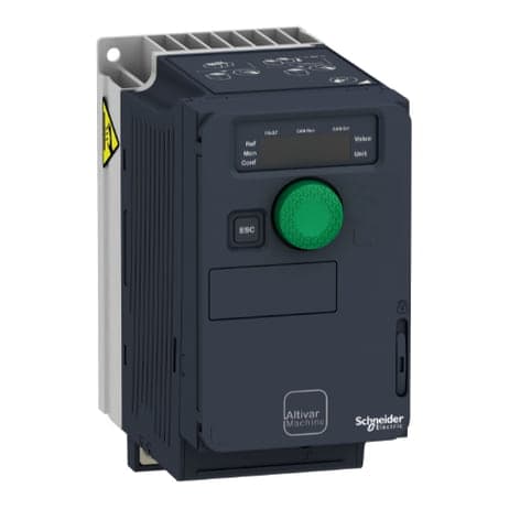 Variador trifásico SCHNEIDER ATV320U06M3C · 0.75Ph/0.55kW 200-240V 3.7A IP20 Altivar