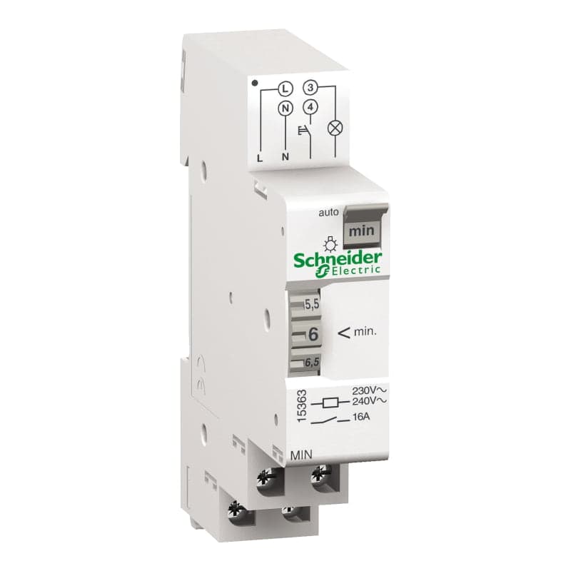 Temporizador analógico SCHNEIDER 15363 · 230VAC 1-7 minutos
