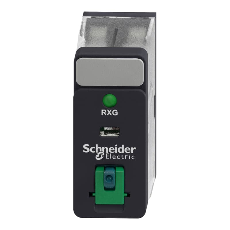 Relé interfase enchufable SCHNEIDER RXG22BD · 24VDC 5A 2Nanc Zelio