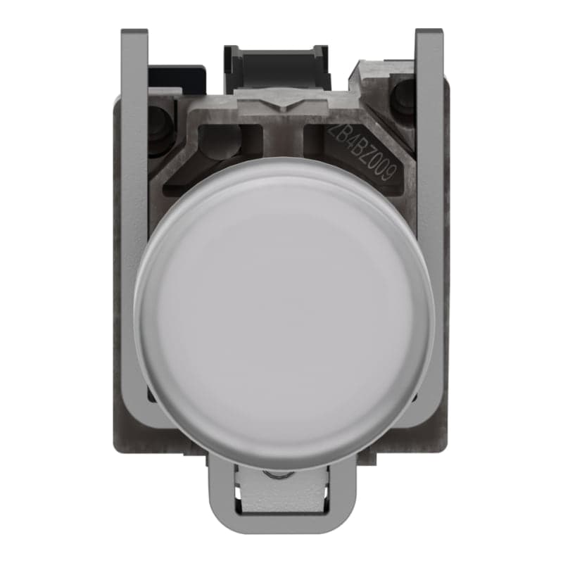 Piloto de señalización metal SCHNEIDER XB4BVB1 · color blanco Ø 22mm 24VAC/Dc Harmony