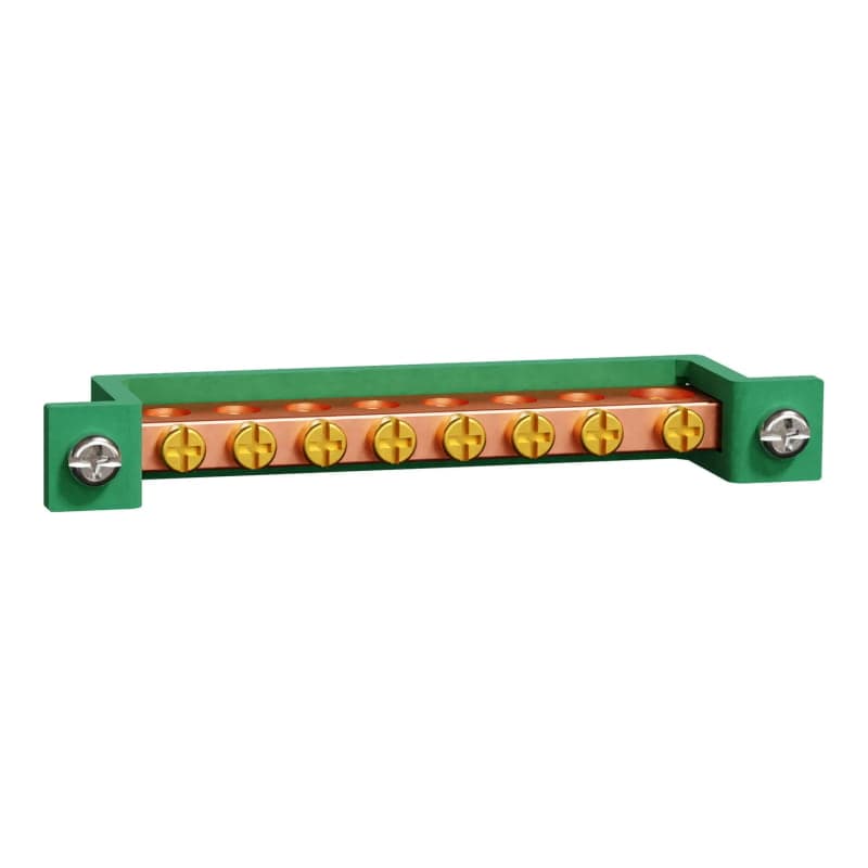 Barra de tierra para tableros SCHNEIDER EZ9E33B08E · 8 polos