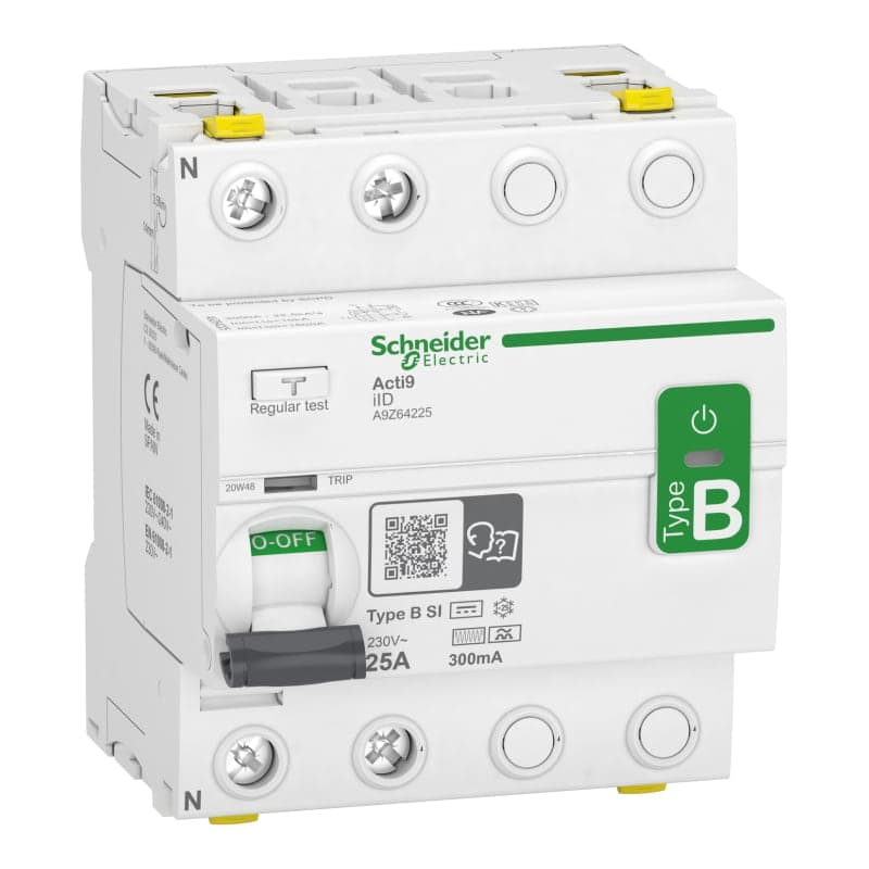 Interruptor diferencial acti SCHNEIDER A9Z64225 · 9 2x25A 300mA B-SI
