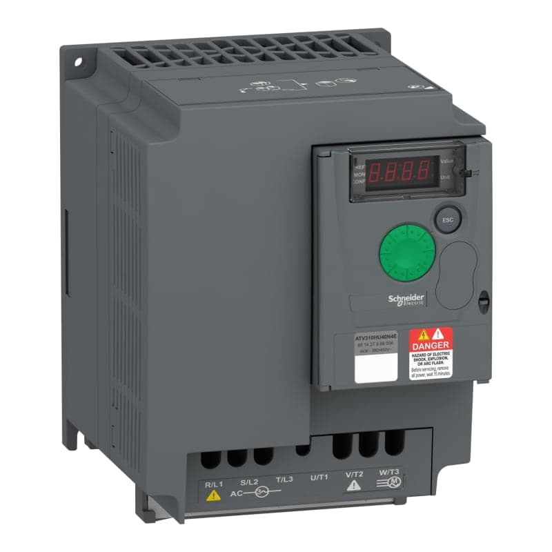 Variador trifásico SCHNEIDER ATV310HU40N4E · 5HP/4kW 9.5A 380-480V Altivar easy