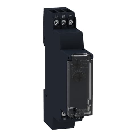 Relé temporizador al trabajo SCHNEIDER RE17RAMU · 1-100H 24-240VAC/Dc 1Nanc Zelio