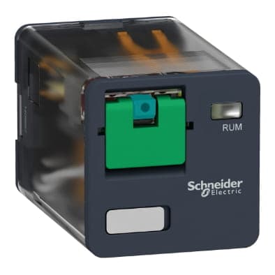 Relé enchufable SCHNEIDER RUMC31BD · 11 pines 24VDC 10A 3Nanc Zelio