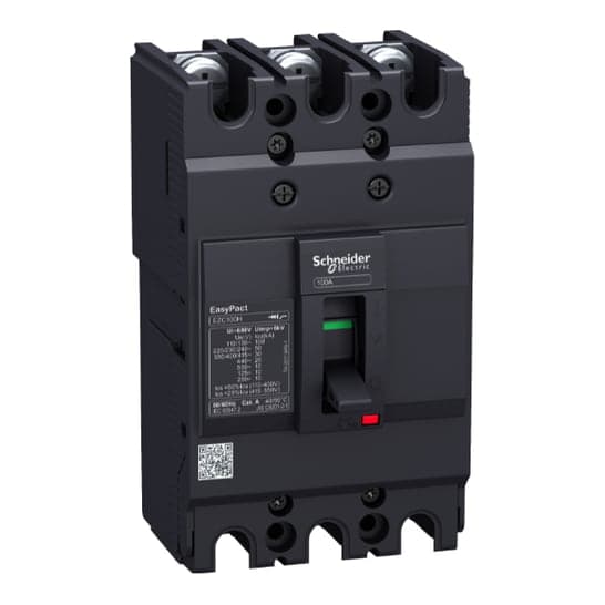 Interruptor de caja moldeada SCHNEIDER EZC100N3025 · 3P fijo 25A 10kA 440VAC easy