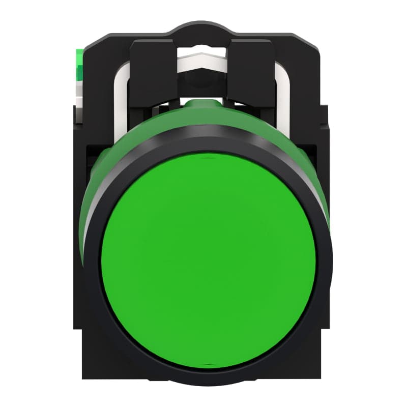 Pulsador inalámbrico rasante transmisor con retención plástico SCHNEIDER ZB5RTA3 · verde 22mm Harmony