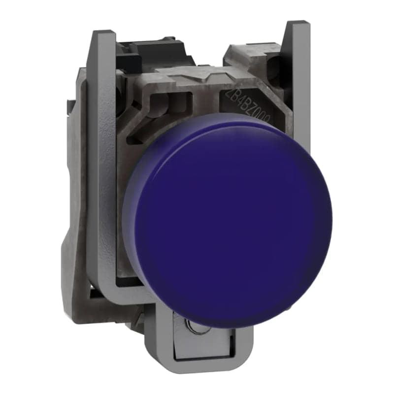 Piloto de señalización metal SCHNEIDER XB4BVM6 · color azul Ø 22mm 220VAC Harmony