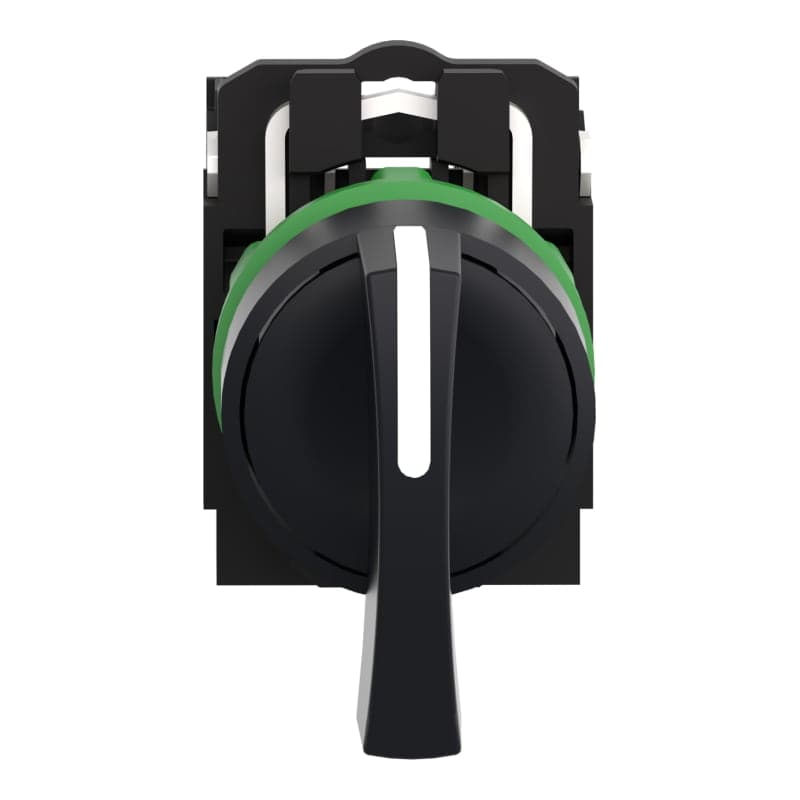 Selector maneta larga SCHNEIDER XB5AJ53 · 3Posic con retorno plast negro Ø22mm 2NA Harmony