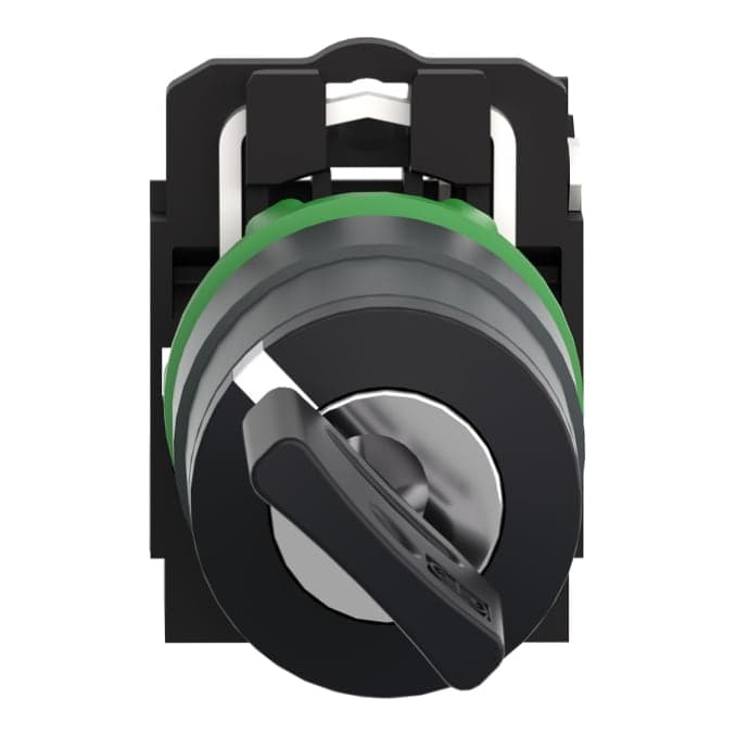Selector con llave SCHNEIDER XB5AG21 · 2Posic plast negro Ø22mm 1NA Harmony