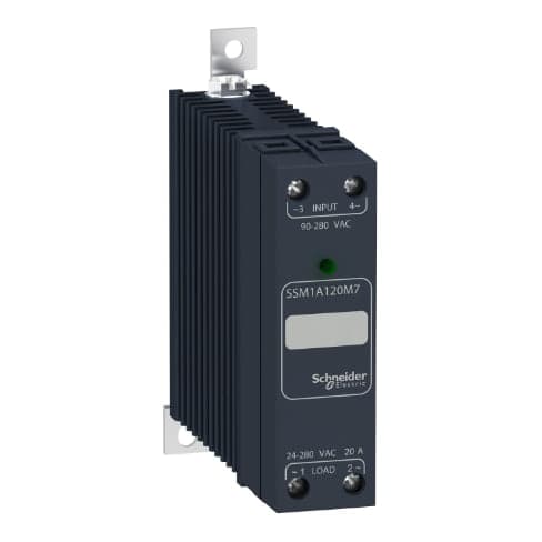 Relé SCHNEIDER SSM1A130M7 · SSR 1 fase 280VAC 30A 90-280VAC