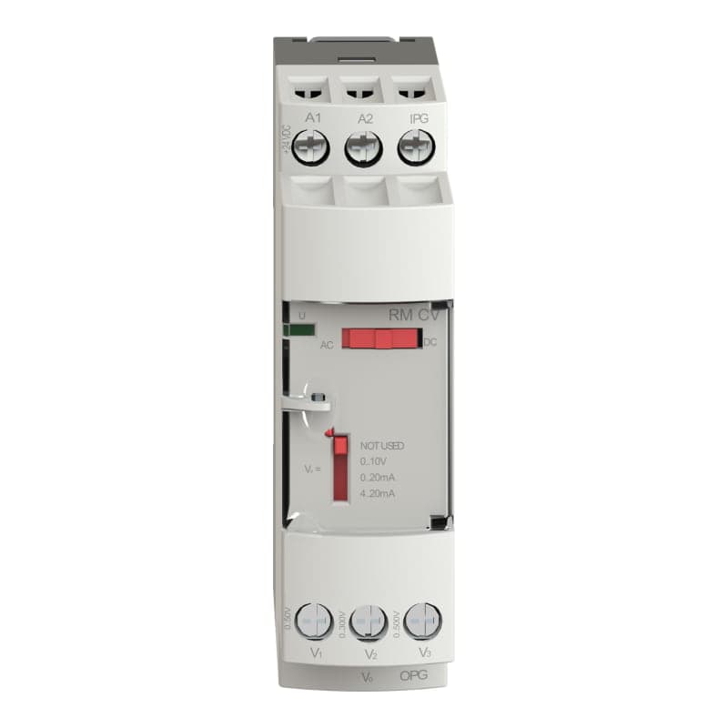 Convertidor analógico de voltaje SCHNEIDER RMCV60BD · 0..50V 0...300V 0...500V AC/DC 24VDC aislado