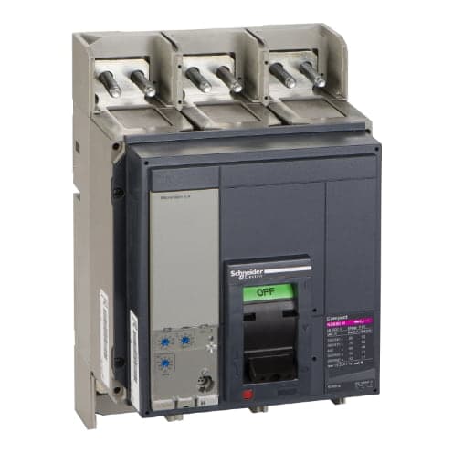Interruptor de caja moldeada SCHNEIDER 33467 · 3P regul 320-800A 65kA 440VAC microlog 2.0 Ns800H