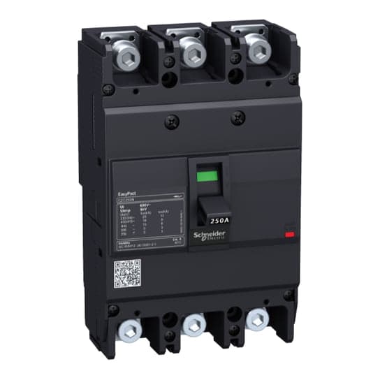 Interruptor de caja moldeada SCHNEIDER EZC250N3150 · 3P fijo 150A 20kA 440VAC easypact