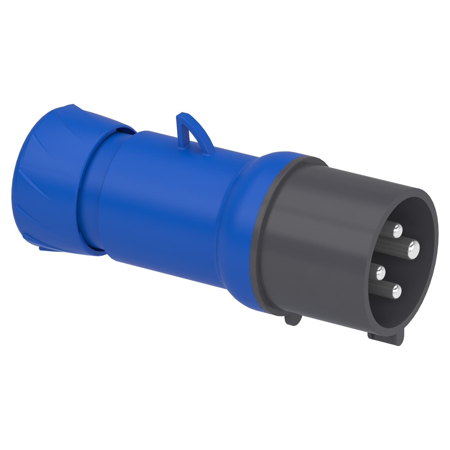 Enchufe industrial aéreo SCHNEIDER PKE32M424 · 3P+T 32A 200/250VAC azul 9H IP44