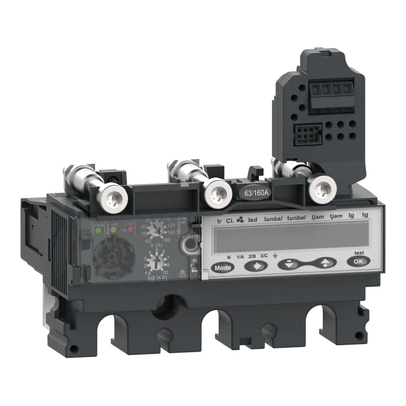 Imagen referencial de la serie: Unidad de control micrologic SCHNEIDER C1035E100 · 5.2 E para interruptor nsx 100/160/250 100A 3P3D