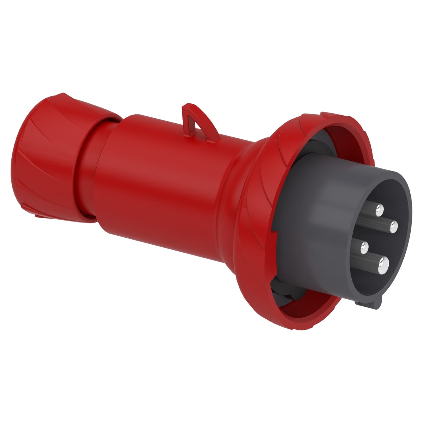 Enchufe industrial aéreo SCHNEIDER PKE16M734 · 3P+T 16A 380/415VAC rojo 6H IP67