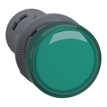 Luz piloto plástico SCHNEIDER XA2EVM3LC · verde 22mm 220VAC LED easy