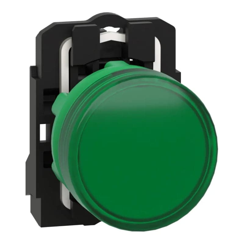 Piloto de señalización plástico SCHNEIDER XB5AVM3 · color verde Ø 22mm 220VAC Harmony