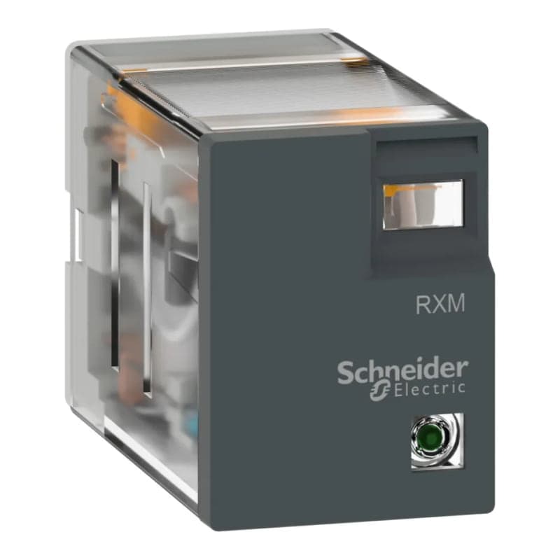 Relé miniatura EASY rxm SCHNEIDER RXM2LB2P7 · 8 pines, 5A, 220VAC, con LED