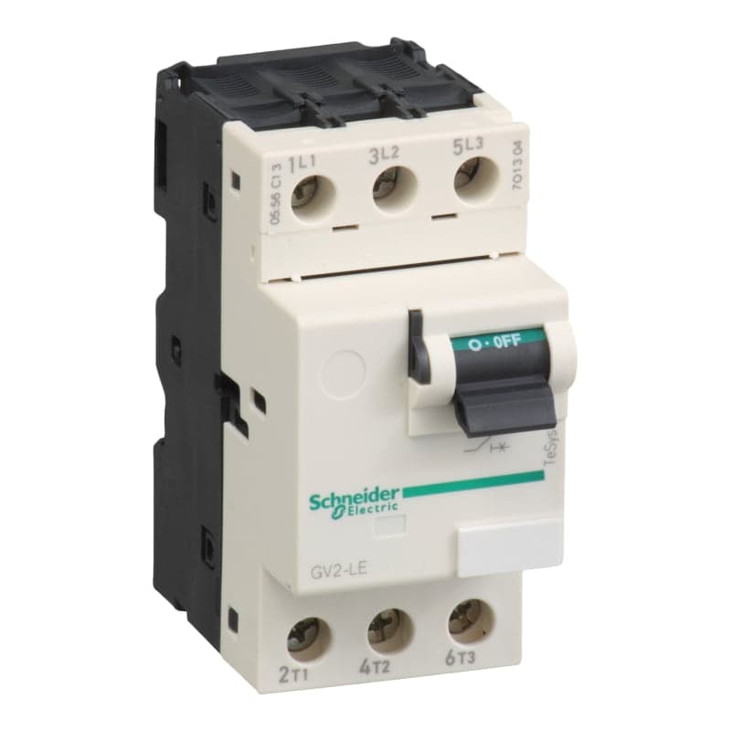 Imagen referencial de la serie: Guardamotor SCHNEIDER GV2LE22 · 3P regulable 25A 400/415VAC 15kA Tesys