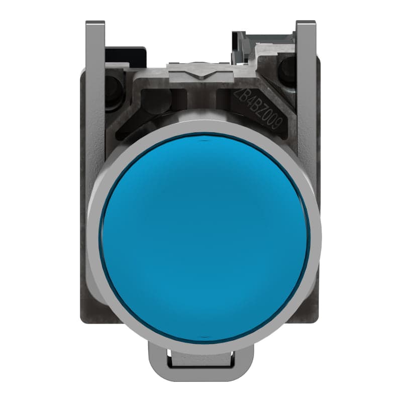 Pulsador rasante metal SCHNEIDER XB4BA61 · azul Ø22mm 1NA Harmony