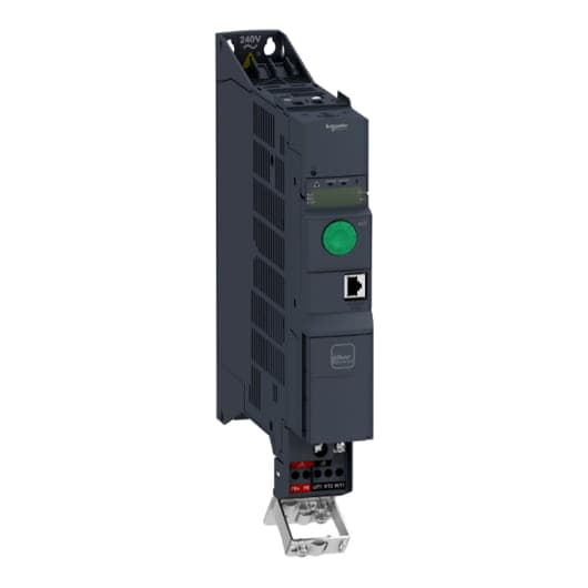 Variador monofásico SCHNEIDER ATV320U06M2B · 0.75Ph/0.55kW 3.7A 200-240VAC IP20