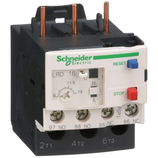 Relé térmico SCHNEIDER LRD16C · 9-13A 1NA+1NC Tesys para contactor 9-32A