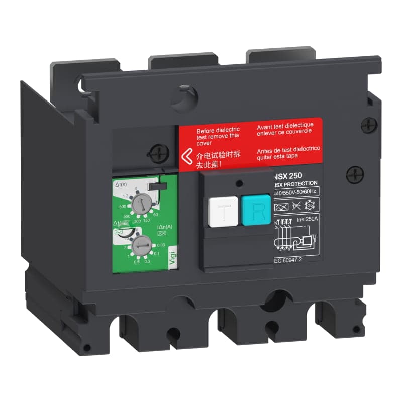 Módulo diferencial vigi SCHNEIDER LV429494 · para NSX250, 3 polos, 440 - 550VAC, 0.03 -10A