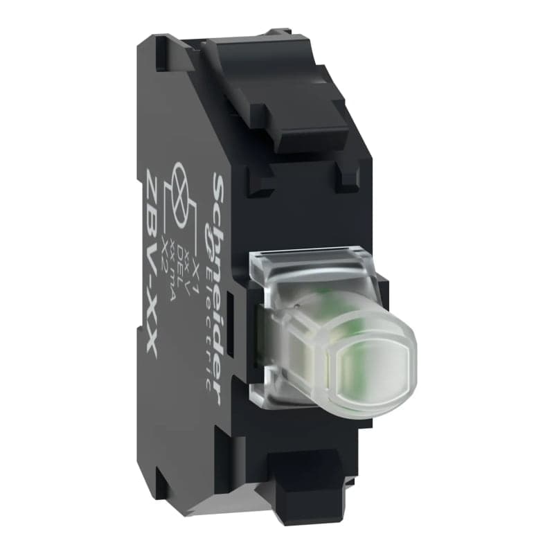 Bloque luminoso LED SCHNEIDER ZBVBG1 · 24..120 AC/DC blanco