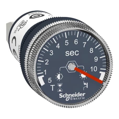Temporizador montaje panel SCHNEIDER XB5DTB22 · 10S Ø22mm 24VDC
