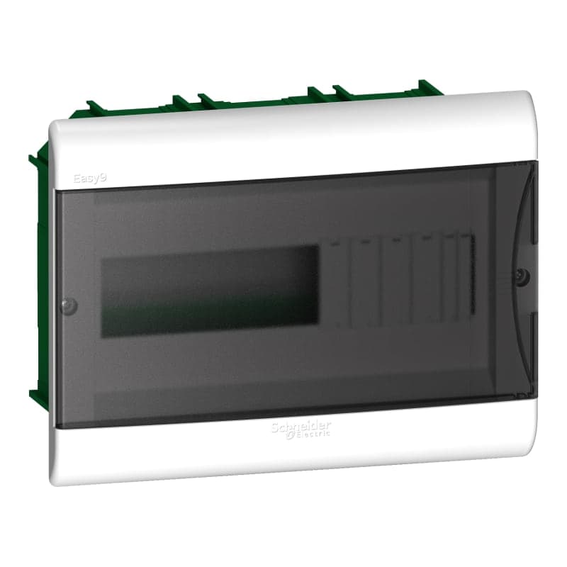 Tablero empotrable plástico SCHNEIDER EZ9E3412 · 12 polos IP40 210X 280X 90mm puerta fume easy