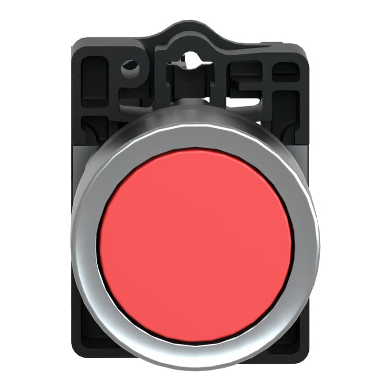 Pulsador rasante plástico SCHNEIDER XA2EA42 · rojo 22mm 1NC Harmony easy