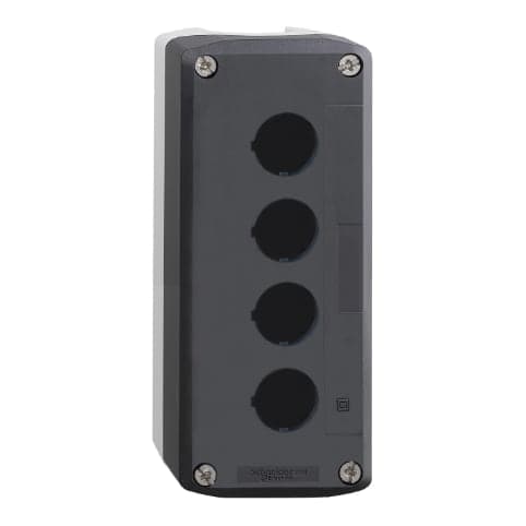 Caja botonera vacia plástico SCHNEIDER XALD04 · 4 orificios 22mm Harmony