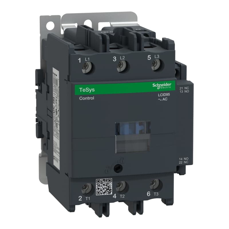 Contactor SCHNEIDER LC1D95M7 · 3P 95A AC3 bob 220VAC 1NA+1NC Tesys D