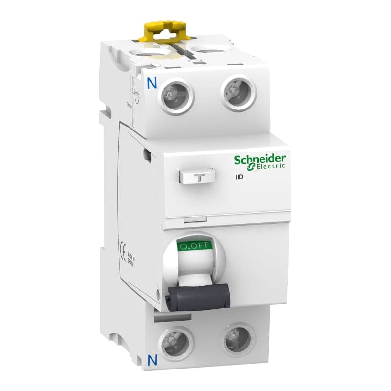Imagen referencial de la serie: Interruptor diferencial SCHNEIDER A9R74240 · 2P 40A 220-240VAC 300mA tipo AC acti 9 ild