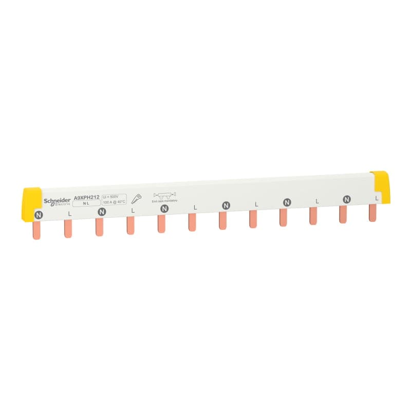 Peine conexión bipolar SCHNEIDER A9XPH212 · 100A 12 dientes acti 9