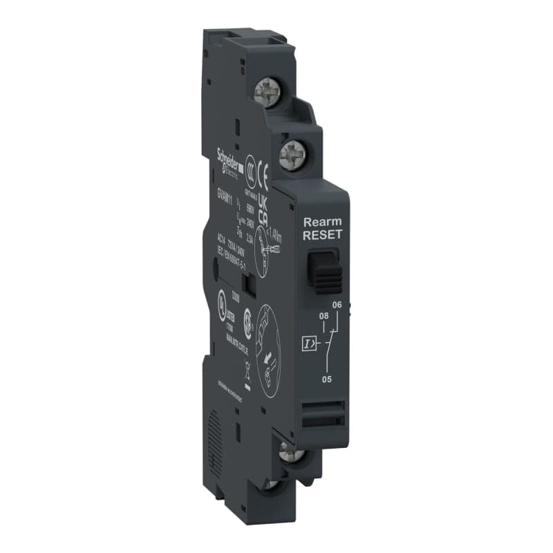 Bloque contacto auxiliar SCHNEIDER GVAM11 · lat. senali. 1N+Anc para guardamotor Gv2-Gv3 Tesys