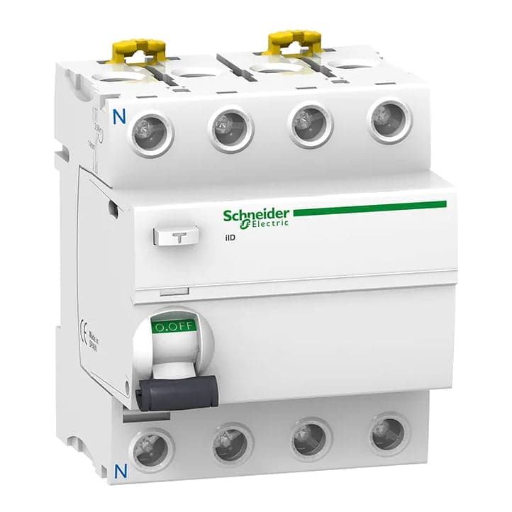 Interruptor diferencial SCHNEIDER A9R11280 · 2P 80A 220-240VAC 30mA tipo AC acti 9 ild