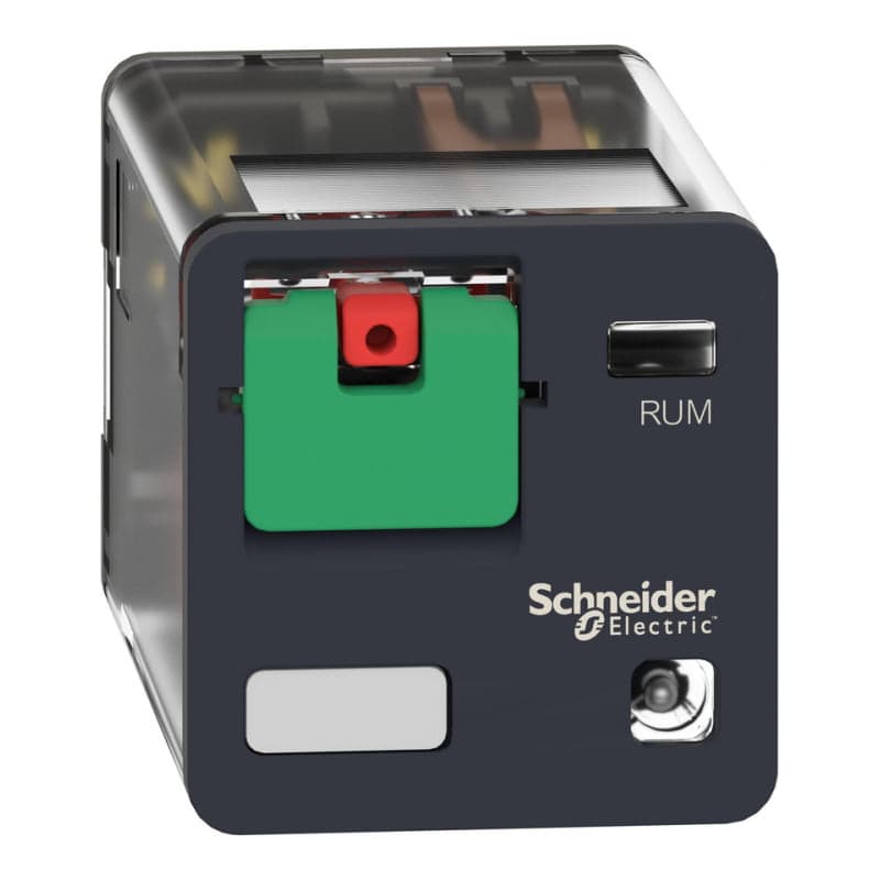 Relé enchufable SCHNEIDER RUMC32P7 · 11 pines con LED 220VAC 3Nanc Zelio