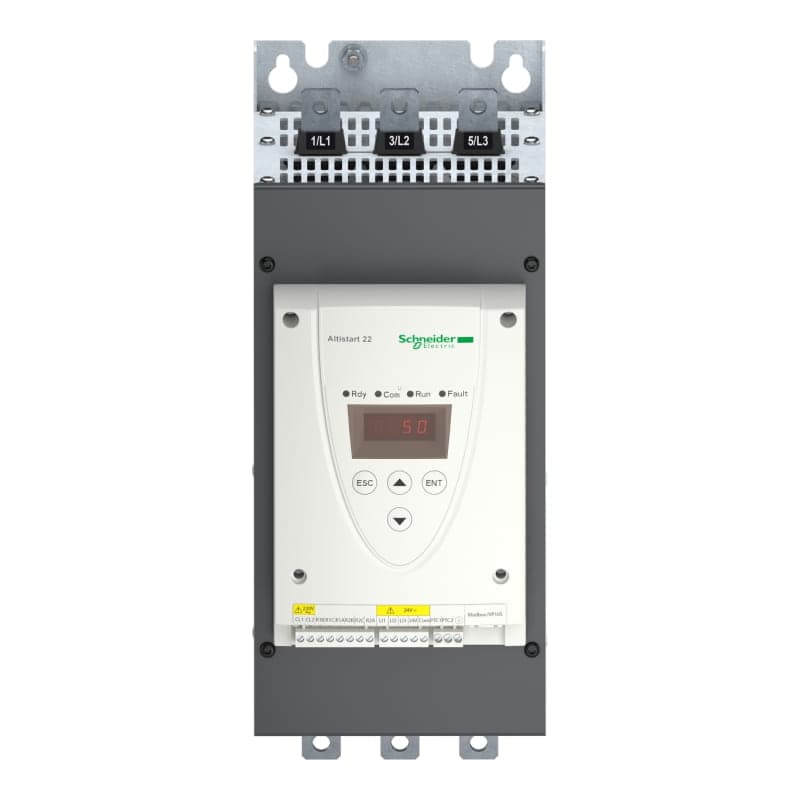 Imagen referencial de la serie: Arrancador suave SCHNEIDER ATS22C14S6 · 140A 50/100HP 220/440VAC altistart