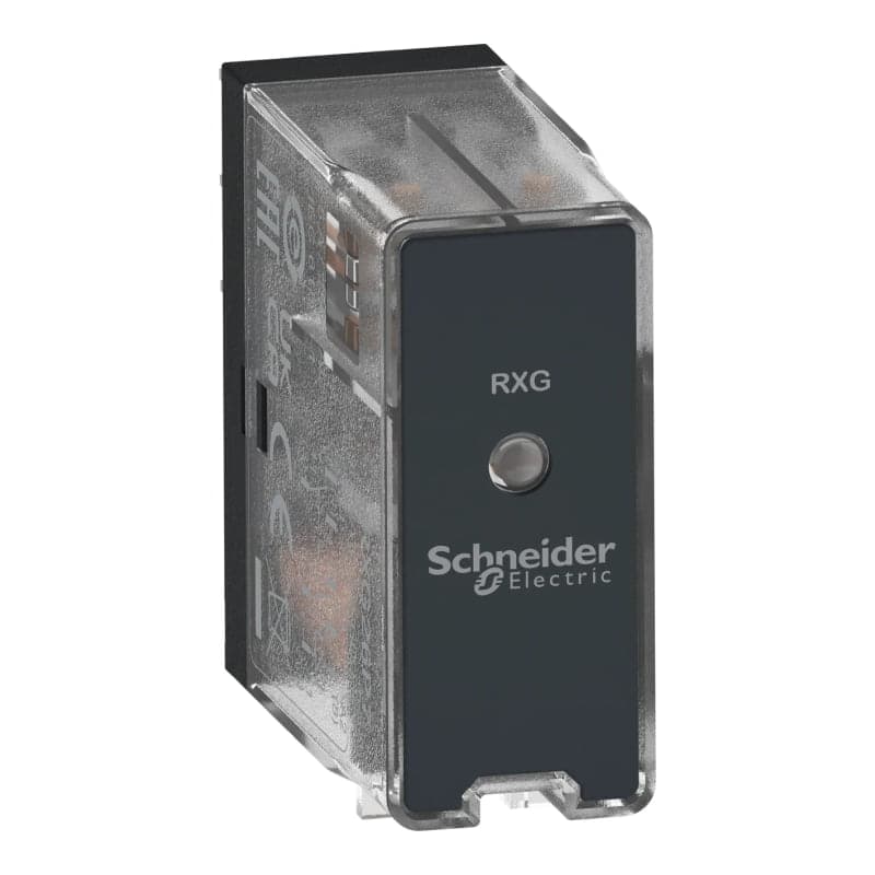 Relé interfaz EASY rxg SCHNEIDER RXG26P7 · 8 pines, 5A, 220VAC, con LED, sin test