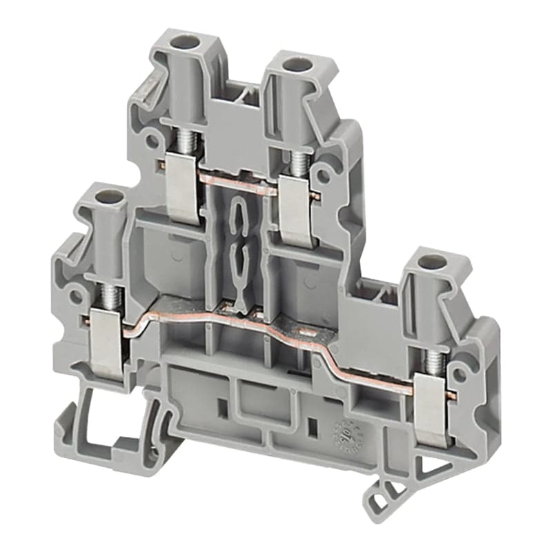 Bornera conexión SCHNEIDER NSYTRV24D · 2 pisos gris 2.5mm² Linergy