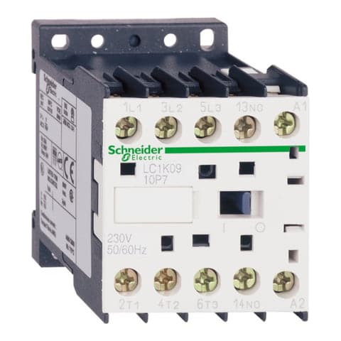 Contactor SCHNEIDER LC1K1210M7 · 3P 12A AC3 220VAC 1NA Tesys
