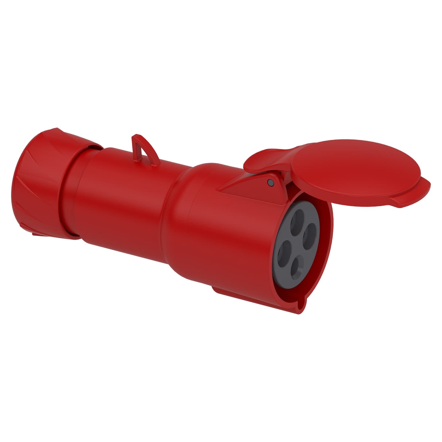 Toma industrial aérea SCHNEIDER PKY32M434 · 3P+T 32A 380/415VAC rojo 6H IP44